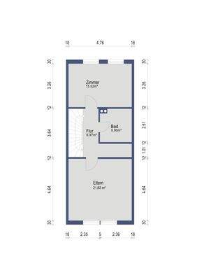 Grundriss Obergeschoss