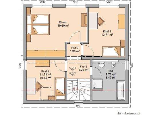 Grundriss Dachgeschoss