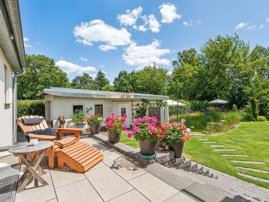 Blick auf die Terrasse