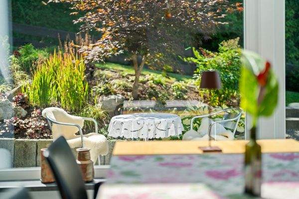 Blick in den neu angelegten Garten