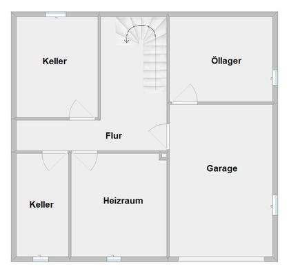Haus 1: Grundriss KG