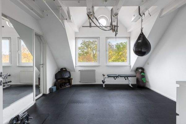 Schlafzimmer - hier als Fitness