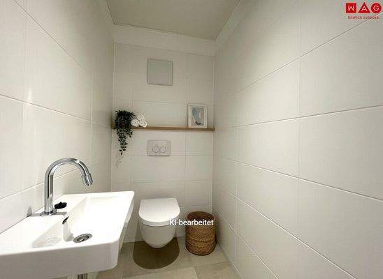 WC mit Handwaschbecken KI-generiert