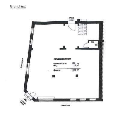 Grundriss Gewerbeeinheit