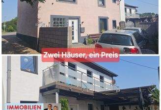 2 Häuser unterteilt in EG und OG Whg.