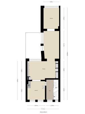 Grundriss 1.Obergeschoss Koenigstraße 16