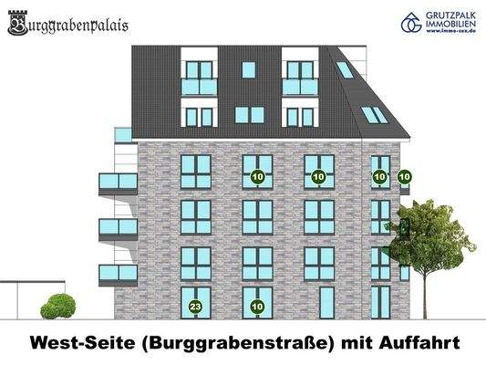 W 10 mit Fenstern nach Westen