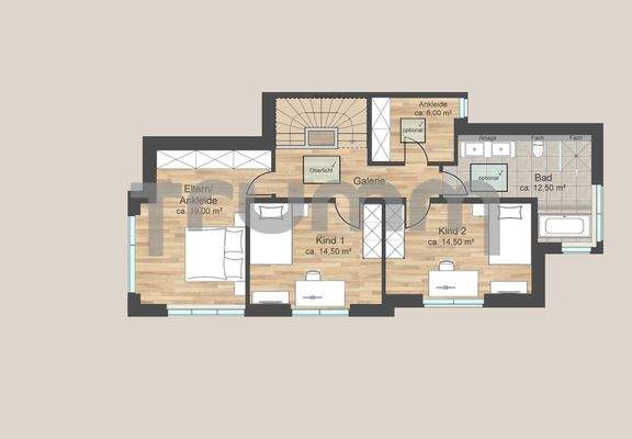 Grundriss Obergeschoss