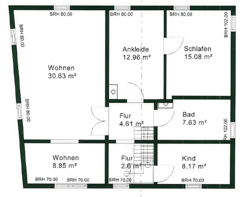 Grundriss Obergeschoss