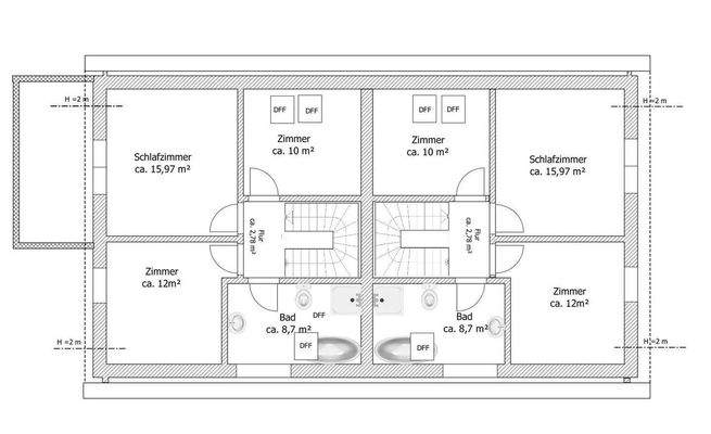 Grundriss Obergeschoss