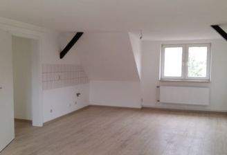 Wohnzimmer mit integrierter Küche