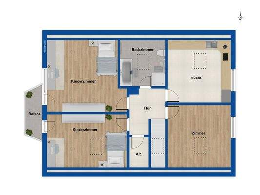 Grundriss Obergeschoss