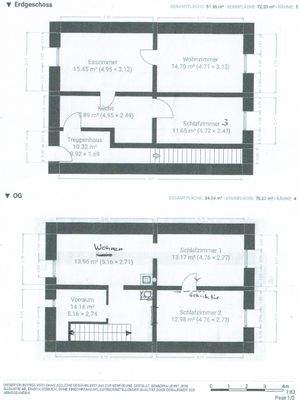 Vorderhaus EG+OG (renovierungsbedürfitg)