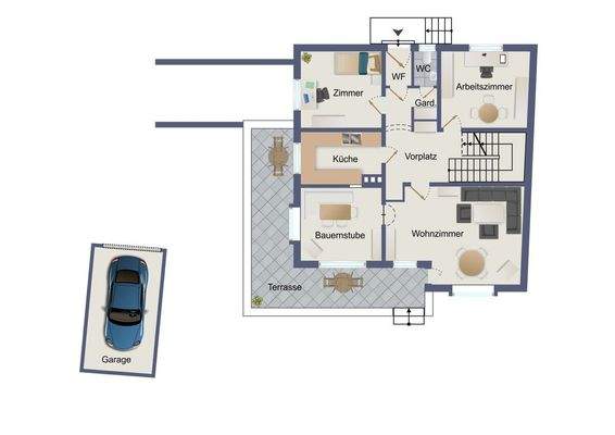 unverbindlicher Grundriss Erdgeschoss