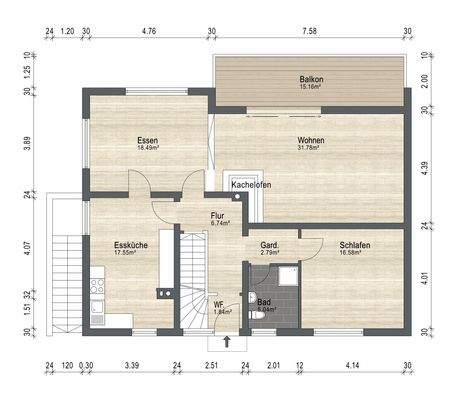 Grundrissplan Kellergeschoss