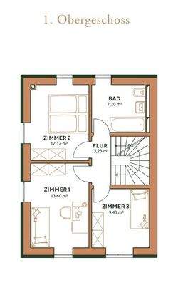 Beispiel Grundriss 1. OG