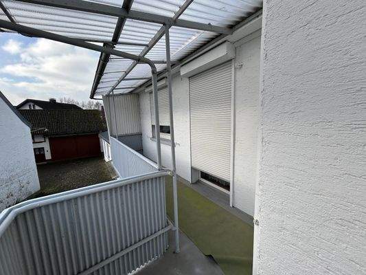 Blick auf den Balkon 