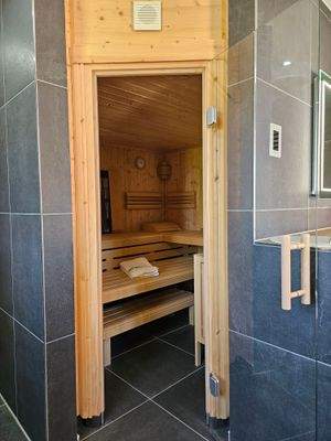 Große finnische Sauna von Roger inkl. Dampfbad