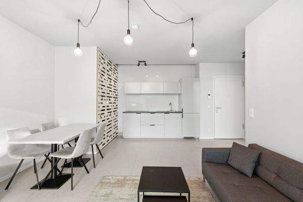 2-Zimmer Beispiel mit Möblierungsvorschlag