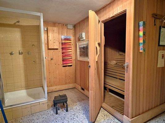 Sauna im Kellergeschoss
