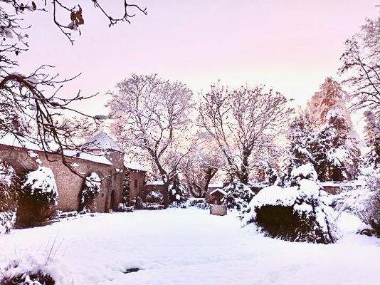 Winterimpression Schlossgarten und Zehntstadel.jpe