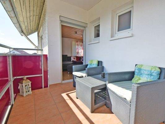 Balkon mit Zugang zum Wohnzimmer