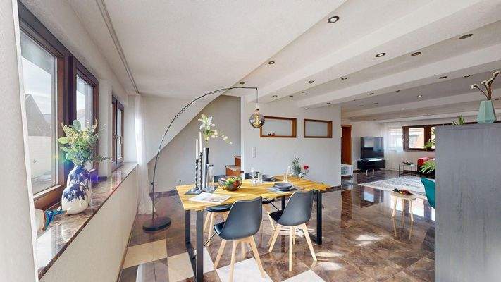 Offener Übergang in den Essbereich