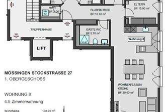 Grundriss 1OG WHG 8
