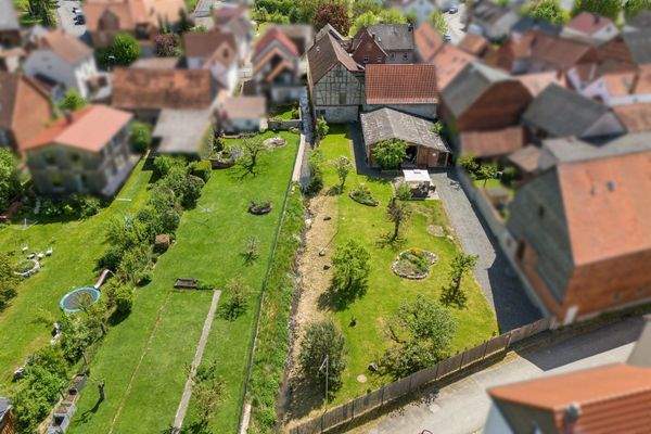 Baugrundstück/Gartenansicht Drohne