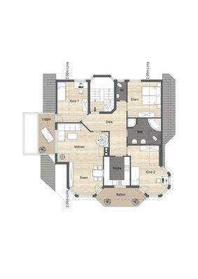 Grundriss Obergeschoss