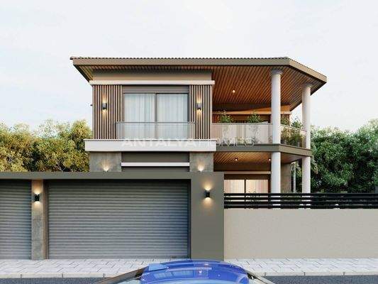 Detached House with Magnificent Mountain View in Antalya Döşemealtı