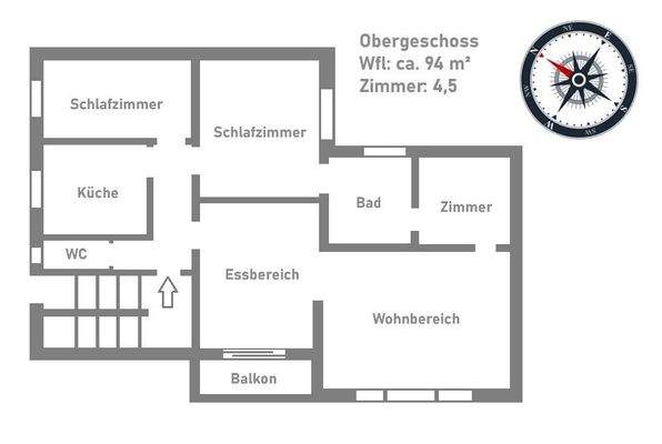 Grundriss Obergeschoss