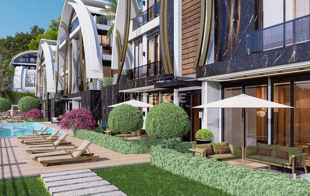 Elegant Flats in a Hotel Concept Project in Alanya