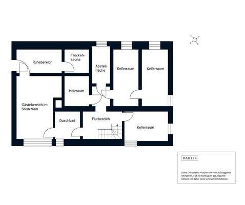 Grundriss Souterrain