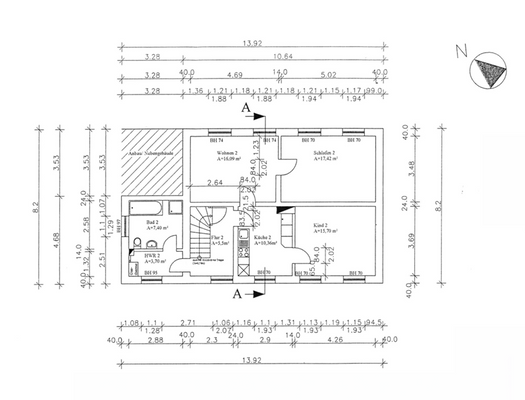 Grundriss OG - Wohnung 2