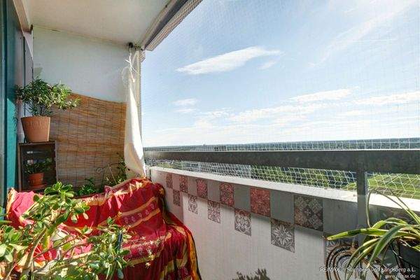 Den Sonnenuntergang genießen: Großer West-Balkon mit fast 13 m²