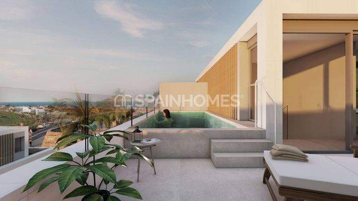 Semi-Detached Villas with Useful Interior Design in Estepona