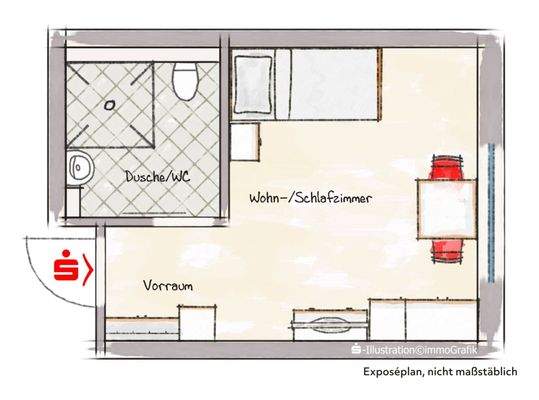 Grundriss Pflegeappartement