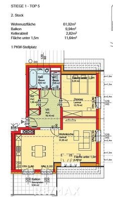 Grundriss Wohnung 1-5