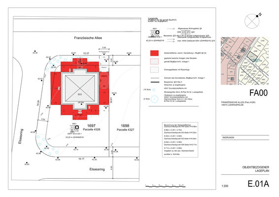 Objektbezogener Lageplan