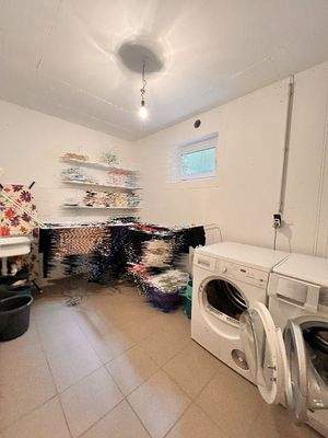 Voll unterkellert - Waschküche