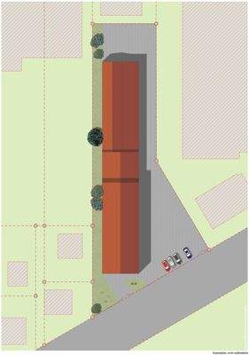 Lageplan Vorderhaus und hinterer Anbau