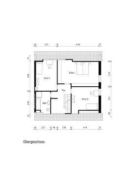 Grundriss obere Etage