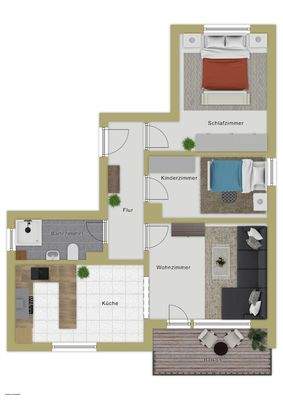 Grundriss 1.Obergeschoss