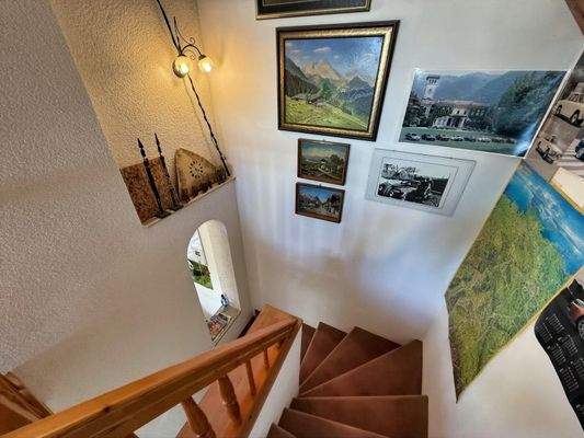 Treppe ins Dachgeschoss