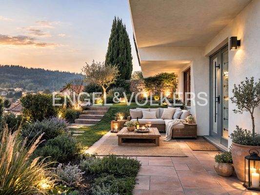 Terrasse Einliegerwohnung (mit Künstlicher Intelligenz optimiert)