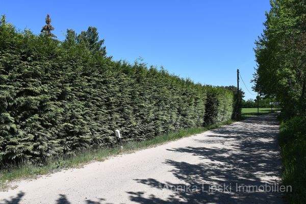 Straße direkt vor dem Haus