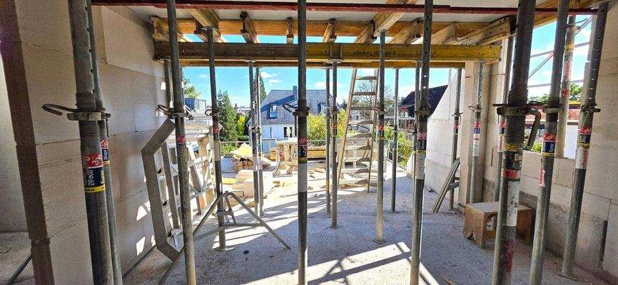 Blick vom Wohnzimmer