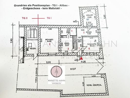 Grundriss TG  I Altbau Erdgeschoss 