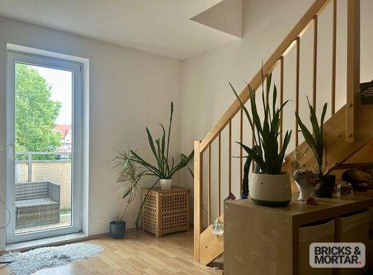 Wohnen mit Zugang zum Balkon